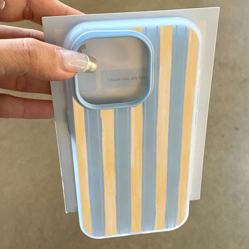 Phone Cases Yellow - Elegante Funda de Teléfono con Rayas
