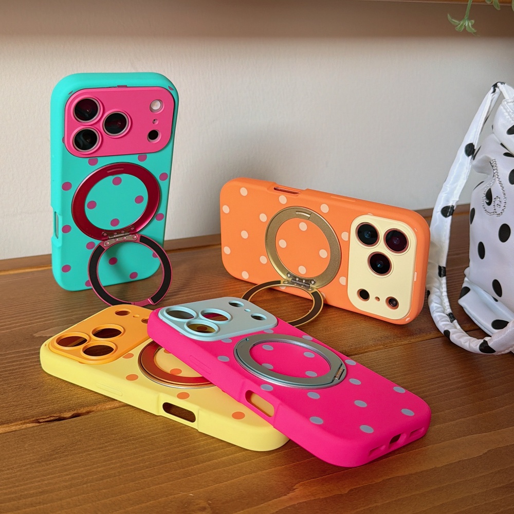 Phone Cases Polka Dot - INS Polka Dot Magnético 360 °