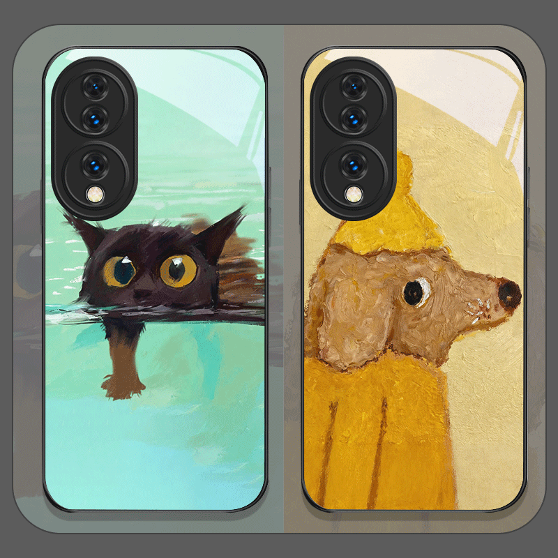 Phone Cases Yellow - Funda de Teléfono de Vidrio Templado