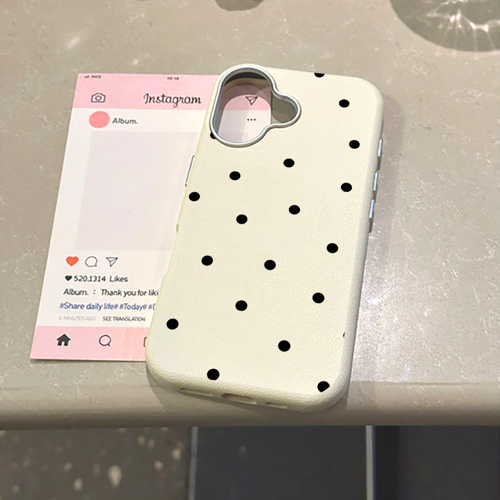 Phone Cases Polka Dot - Funda de teléfono minimalista con lunares