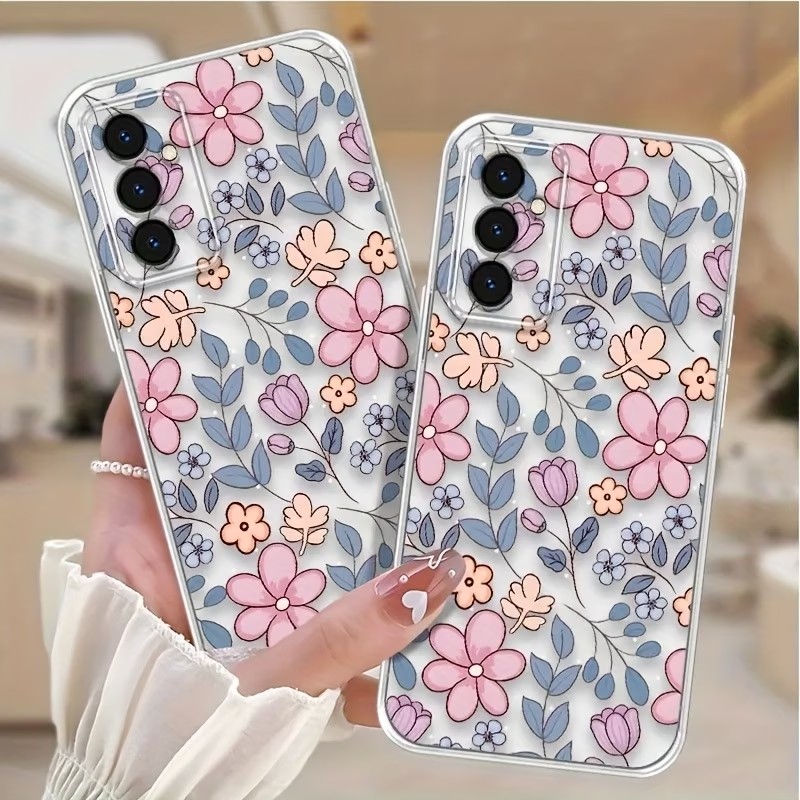 Phone Cases Clear - Funda transparente antideslizante para teléfono Samsung