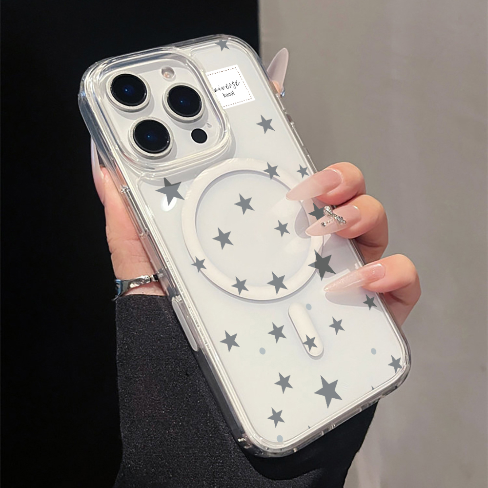 Phone Cases Clear - Funda Magnética Transparente con Estampado de