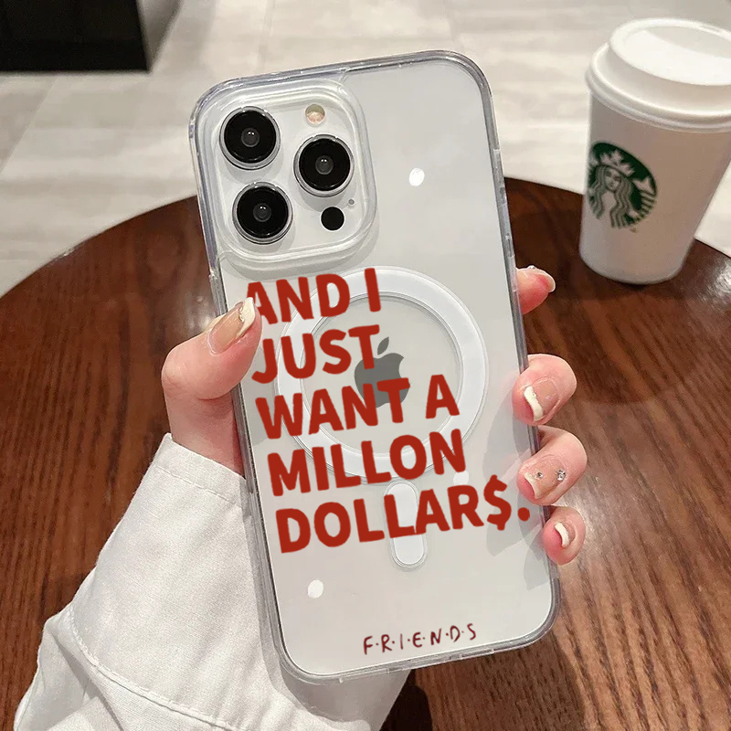 Phone Cases Clear - Funda con frases abstractas a la