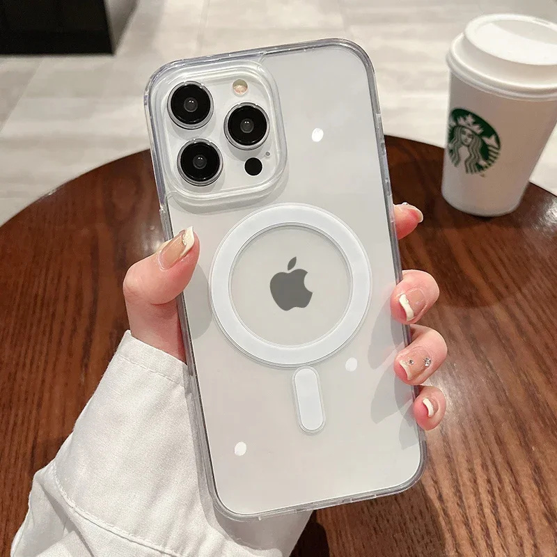Phone Cases Clear - Funda de teléfono con carga inalámbrica