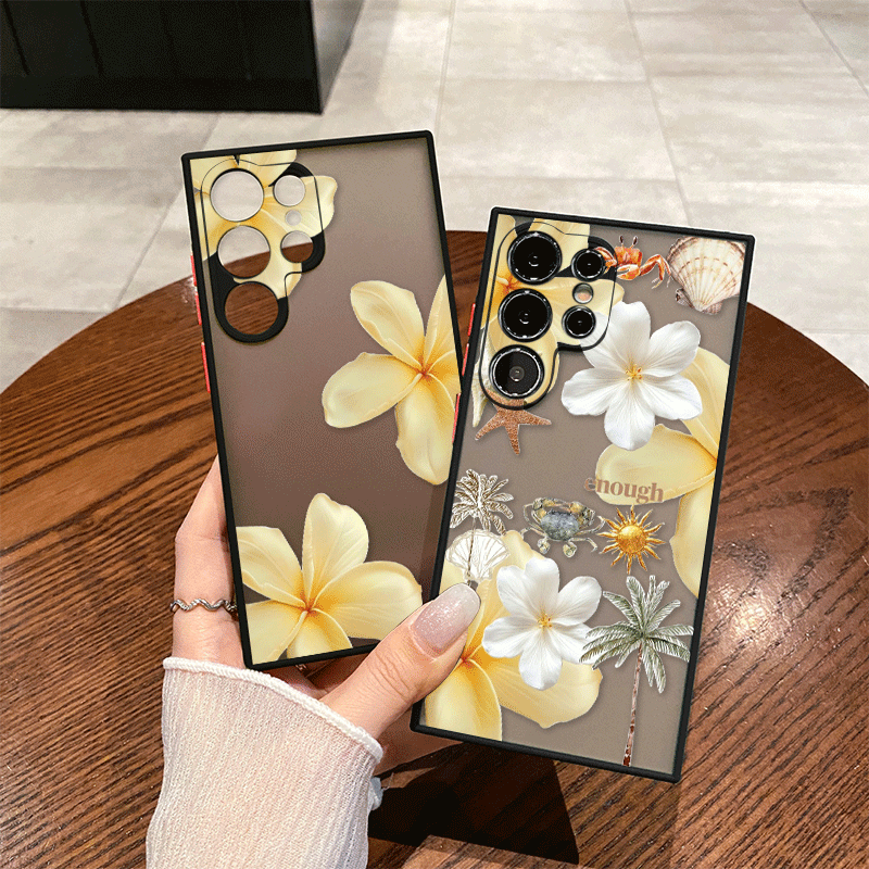 Phone Cases Yellow - Funda de Teléfono con Estampado Floral