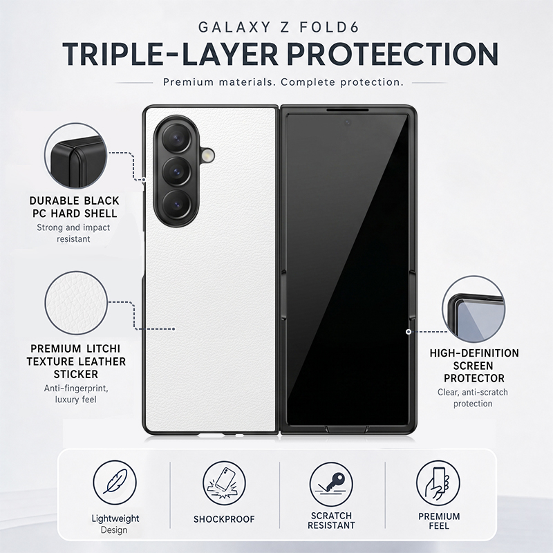 Funda de cuero PU para teléfon - Phone Cases Z Fold 5 reseña y precio