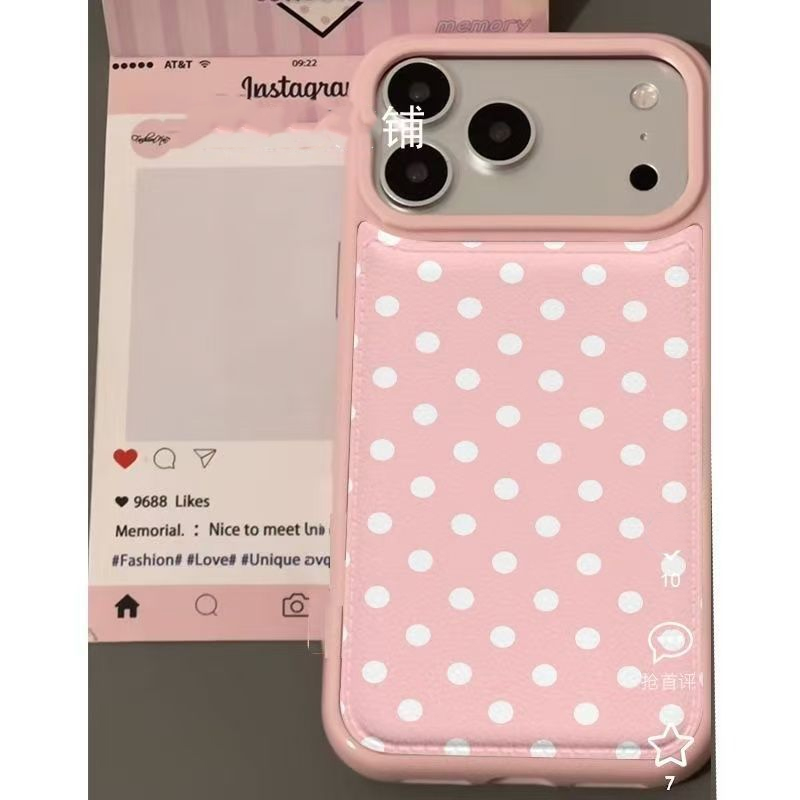 Funda de Cuero con Diseño de P - Phone Cases Polka Dot reseña y precio