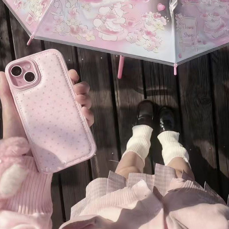 Funda de Cuero con Diseño de P - Phone Cases Polka Dot reseña y precio
