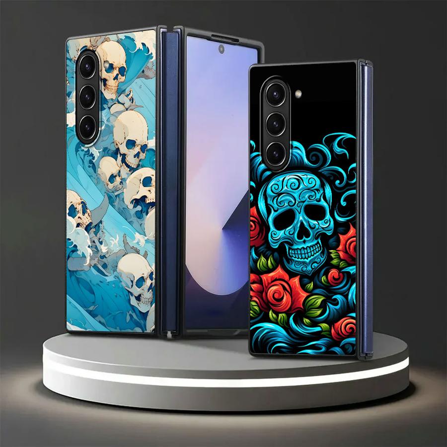 Funda con diseño de calavera p - Phone Cases Z Fold 5 reseña y precio
