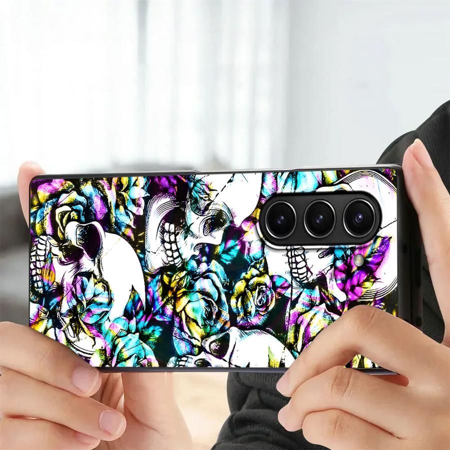 Funda con diseño de calavera p - Phone Cases Z Fold 5 reseña y precio