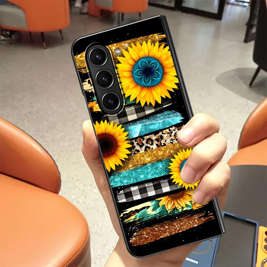 Funda trasera de girasol a ray - Phone Cases Z Fold 5 reseña y precio